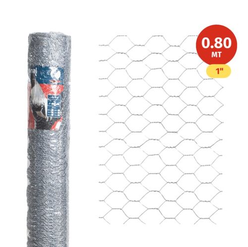 Malla Hexagonal 1" x 0,8 Rollo 50 m.