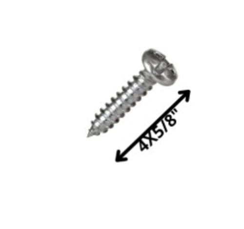 Tornillo Rosca 4 X 5/8" 100 Unidades