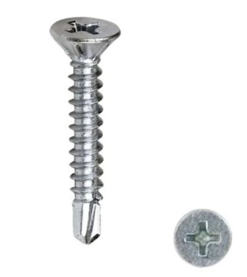 Tornillo Para Fibrocemento Punta Fina 10 X 1 1/4'' Con Avellanador 100 Unidades