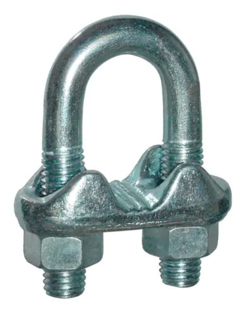 Abrazadera Para Cable 1/4'' Galvanizada