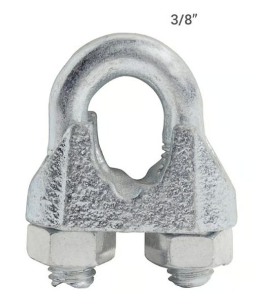 Abrazadera Para Cable 3/8'' Galvanizada
