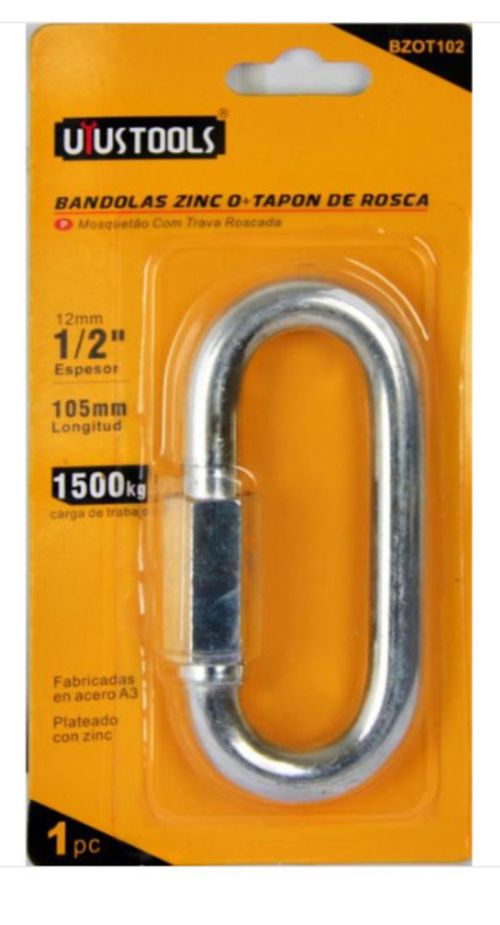 Bandolas Zinc O+Tapon De Rosca 1/2" Uyustools