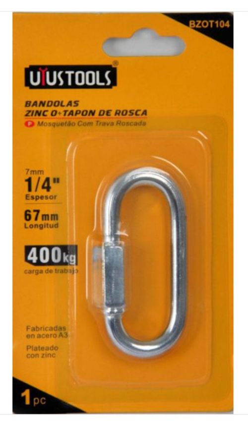 Bandolas Zinc O+Tapon De Rosca 1/4" Uyustools