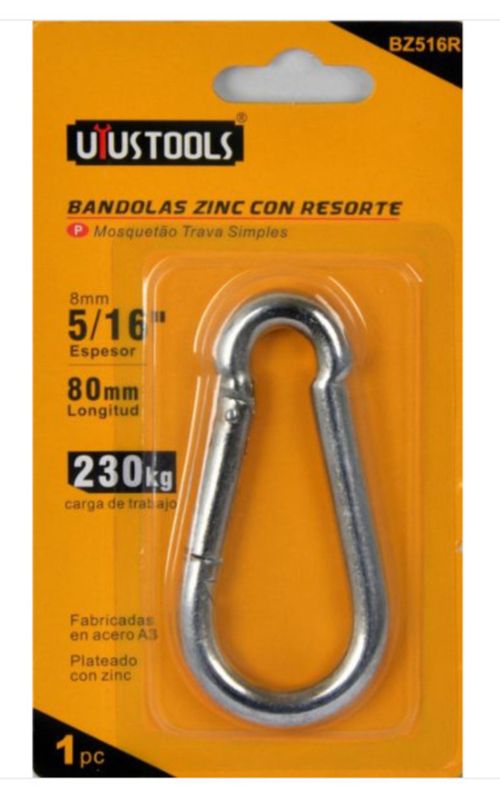 Bandolas Zinc Con Resorte 5/16" Uyustools