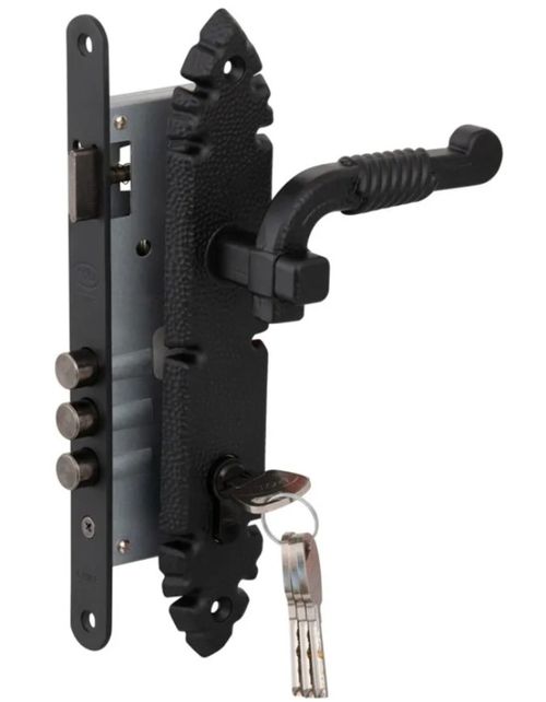 Cerradura Embutida B40 Rustica Manilla 104672 / 105482 Poli