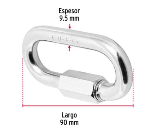 Eslabon Rapido De 3/8 Fierro (Truper)
