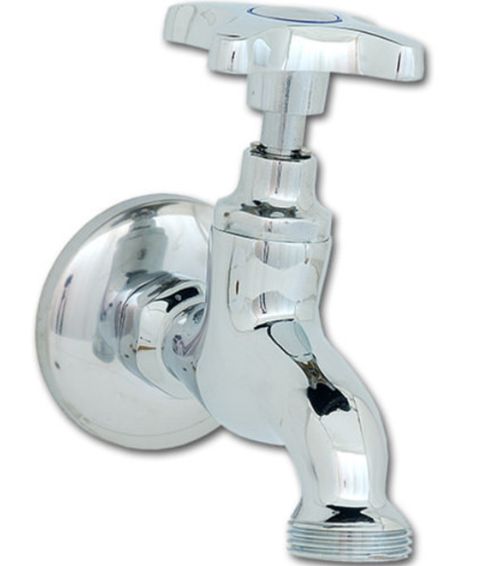 Llave Cromada Para Lavatorio Y Máquina De Lavar 3/4" X 1/2" Lc7-1001 Fas