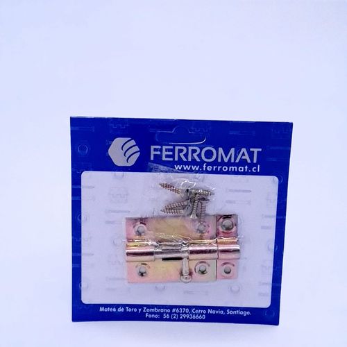 Picaporte 179 Con Tornillo 1 1/4" Display Ferromat