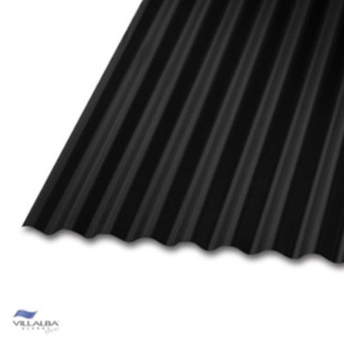 Plancha Zincalum Prepintada Negra 0,35 x 851 mm x 3 m