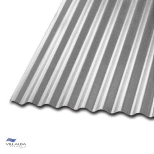 Plancha de Zinc Acanalada 0,35 mm x 851 mm x 3 m