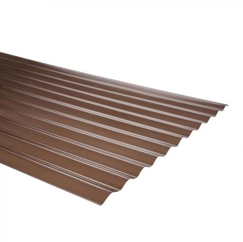 Plancha Policarbonato Premium Ondulado 0,7 X 812 X 2500 Mm Bronce