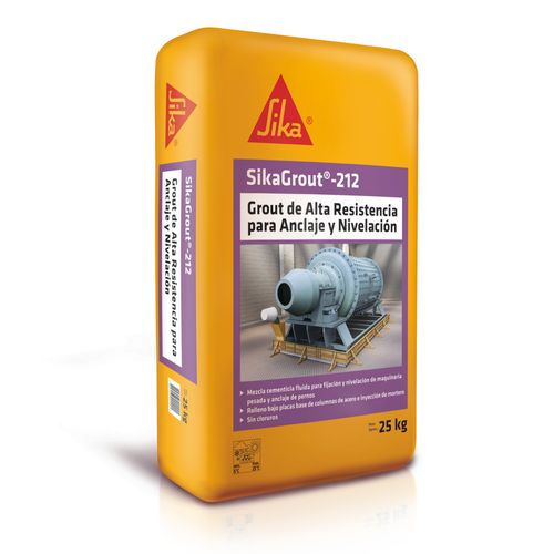 Grout De Alta Resistencia Para Anclaje Y Nivelación Saco 25 Kg