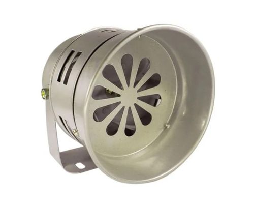 Sirena Metalica 125 Decibeles Gris 220V Ms-290 Vkb