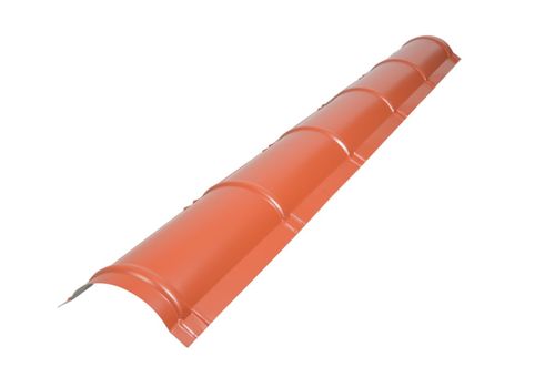 Caballete Redondo Para Teja Asturia Terracota 035X330X 2000Mm
