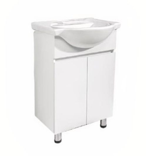 Kit Mueble Y Vanitorio Parma 56 Blanco Fanaloza