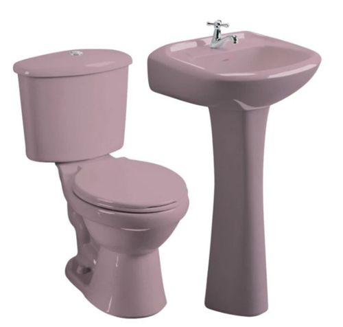 Sala Baño Evolution 4 Piezas Rosa
