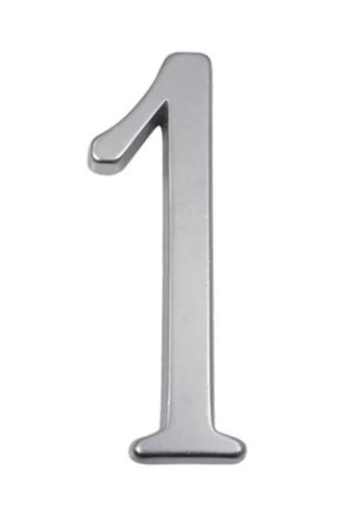 Numero 1 Niquel Satin 7Cm Poli