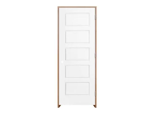 Puerta Radiata Borde Rio Vidriada 75X200Cm Masonite