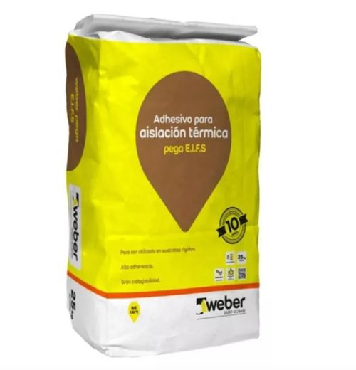 Adhesivo Aislacion Termica Pega Eifs 25Kg Weber