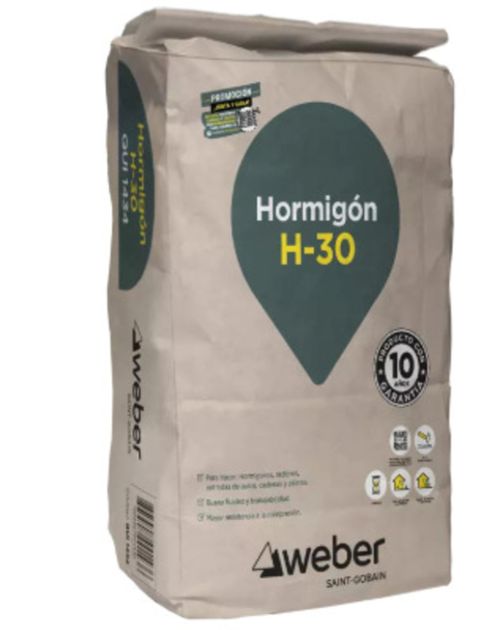 Hormigón preparado H30 25Kg Weber