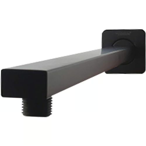 Brazo Muro Para Plato Ducha Negro Mate 40Cm Taumm