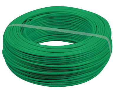 Cable Alambre Aislado 2.5 Mm Verde X 10 Mt