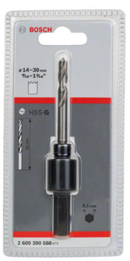 Adaptador Para Sierra Copas 14-30Mm Toma Hexagonal 9,5Mm Bosch