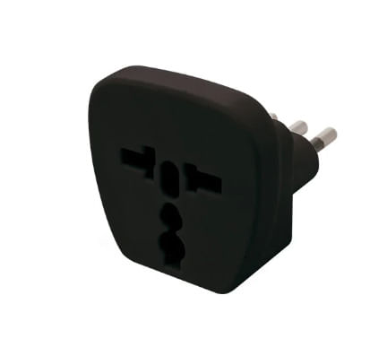 Adaptador Universal 2P 10A 250V Negro