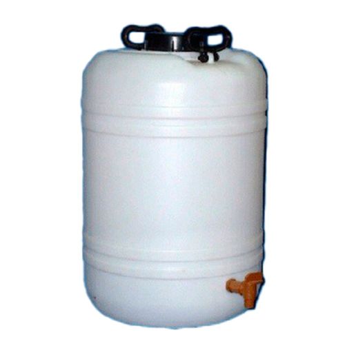 Bidon Plastico Boca Ancha Con Llave 25Lt