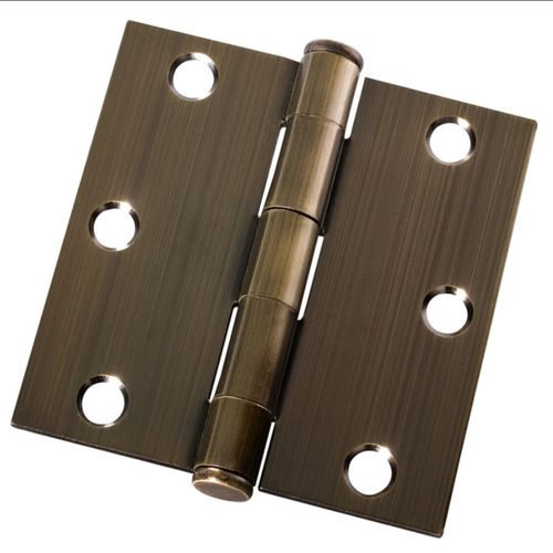 Bisagra L88 31/2" X 31/2" Acero Bronceado Envejecido