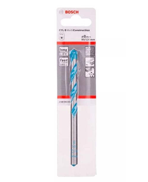 Broca Multiconstruction Cyl-9 Bosch 2608596055 8X80X120 Mm