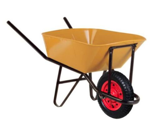 Carretilla Concretera Amarilla 90 Litros 350 x 8 Lioi