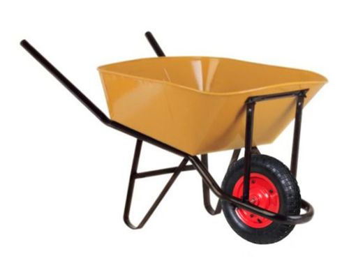 Carretilla Concretera Amarilla 90 Litros 400 x 8 Lioi