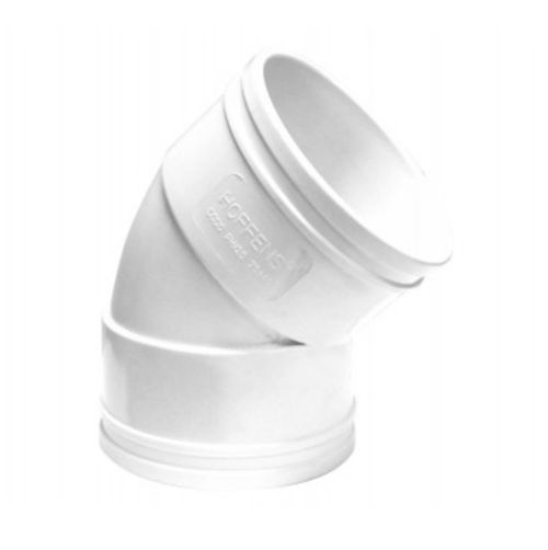 Codo Canaleta Hembra / Hembra Blanco 75 Mm X 45°