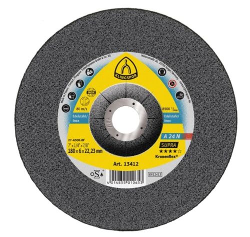 Discos De Desbaste Inoxidable A24N 4 1/2" Supra Klingspor