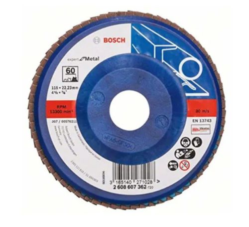 Disco Traslapado 4 1/2" Grano 60 Bosch