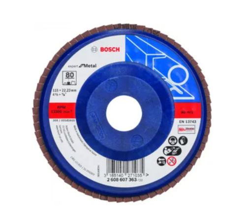 Lija Disco Traslapado 4.1/2" Grano 80 Bosch