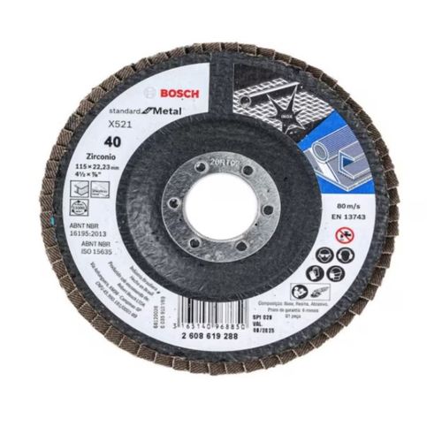 Disco Traslapado 4 1/2" Grano 40 Bosch