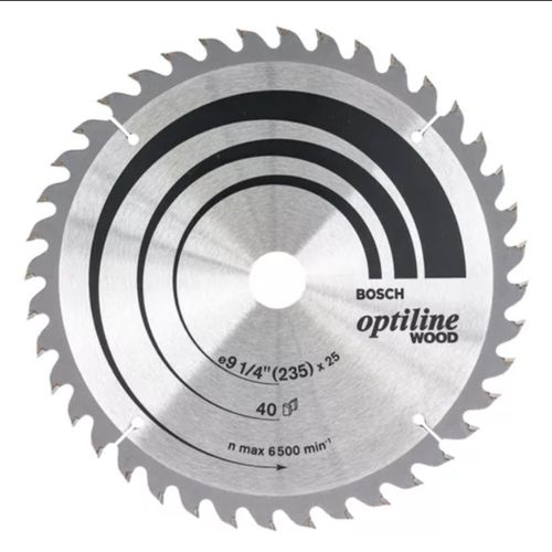 Disco De Sierra Optiline 9 1/4''X25Mmx40D - Bosch