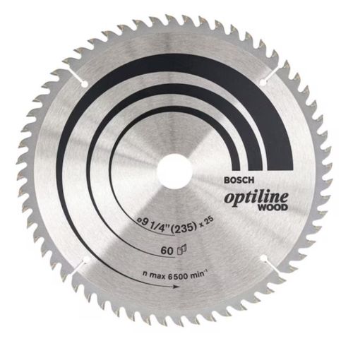 Disco Sierra Circular Optiline 9 1/4" 60 Dientes