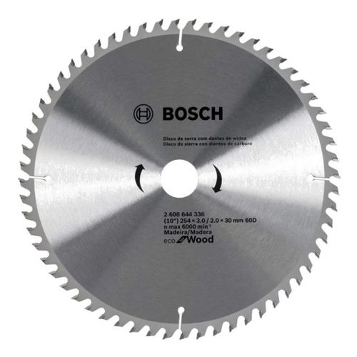 Disco De Sierra Circular 10" 60 Dientes Eco