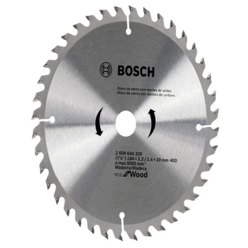Disco Sierra Circular Ecoline 7 1/4" 40 Dientes