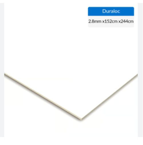 Tablero Durolac Blanco 2.8Mm 152X244 Cm