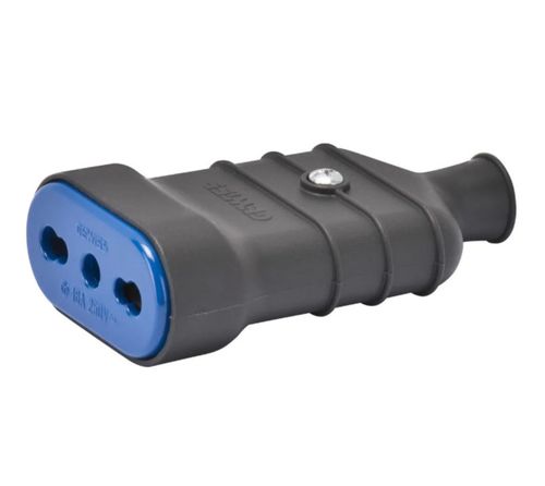 Enchufe Hembra 2P T 16A Negro 28206 Gewiss