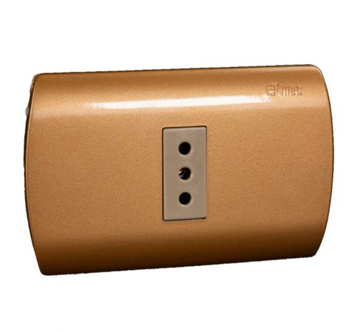 Enchufe Hembra Simple 10A Aris Dorado Mec 0531