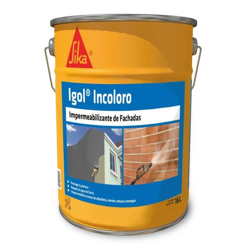 Impermeabilizante Transparente Tineta 16 Lt Igol Incoloro Sika