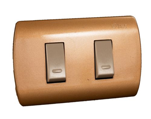 Interruptor 9/15 Embutido Aris Dorado Mec 0322