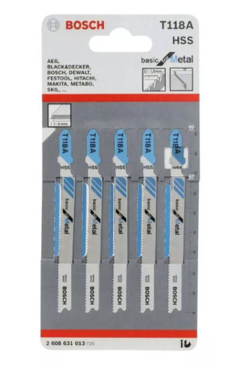 Hoja Para Sierra Caladora T118A 5 Unidades