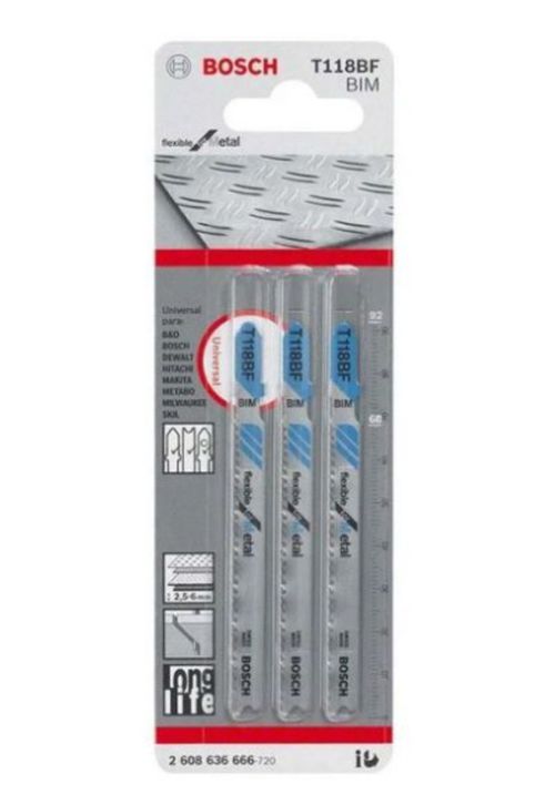 Hoja De Calar Bosch T118Af Flexible For Metal