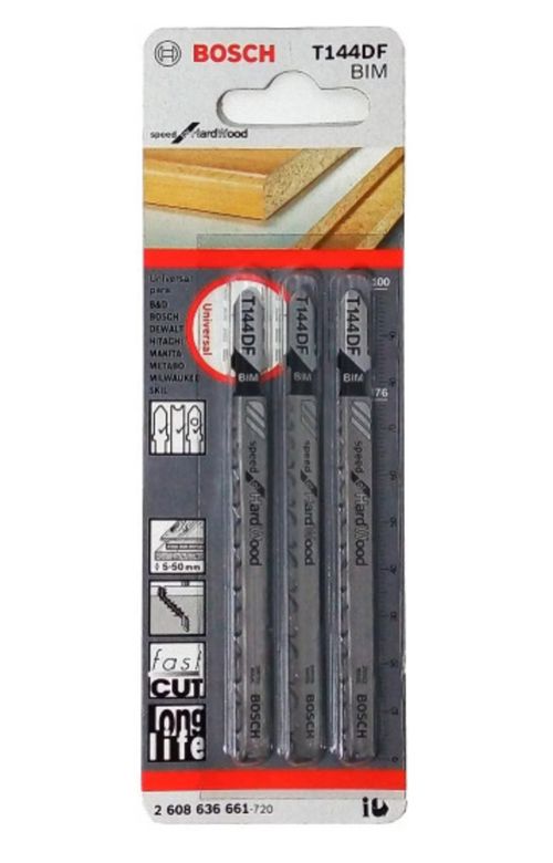 Set 3 Hojas Calar Madera Corte Rápido T144Df Bosch